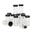 thumbnail image 1 of Kamenstein 12 Sets of 3-ounce Empty Glass/Black Lid Jars, 1 of 9