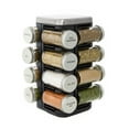 thumbnail interactive-video image 1 of Kamenstein Prefilled 16 Jar Plaza Spice Rack with Ridge Metal Cap, 1 of 13