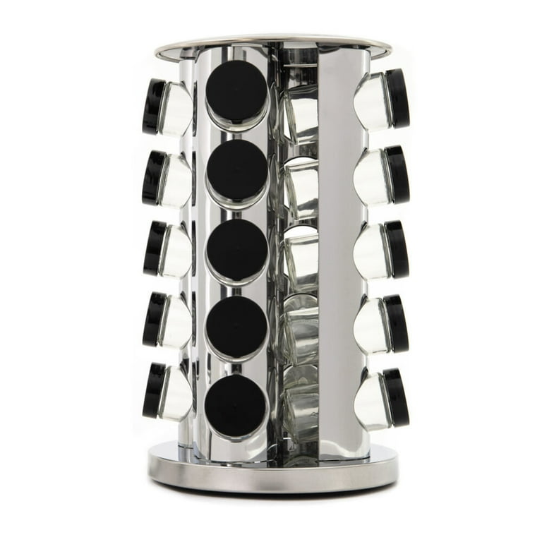 Kamenstein 20 Jar Stainless Steel Spice Rack Unfilled