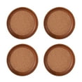 thumbnail image 1 of Kamenstein 4-Piece Acacia Wood and Cork Coaster Set, 1 of 10