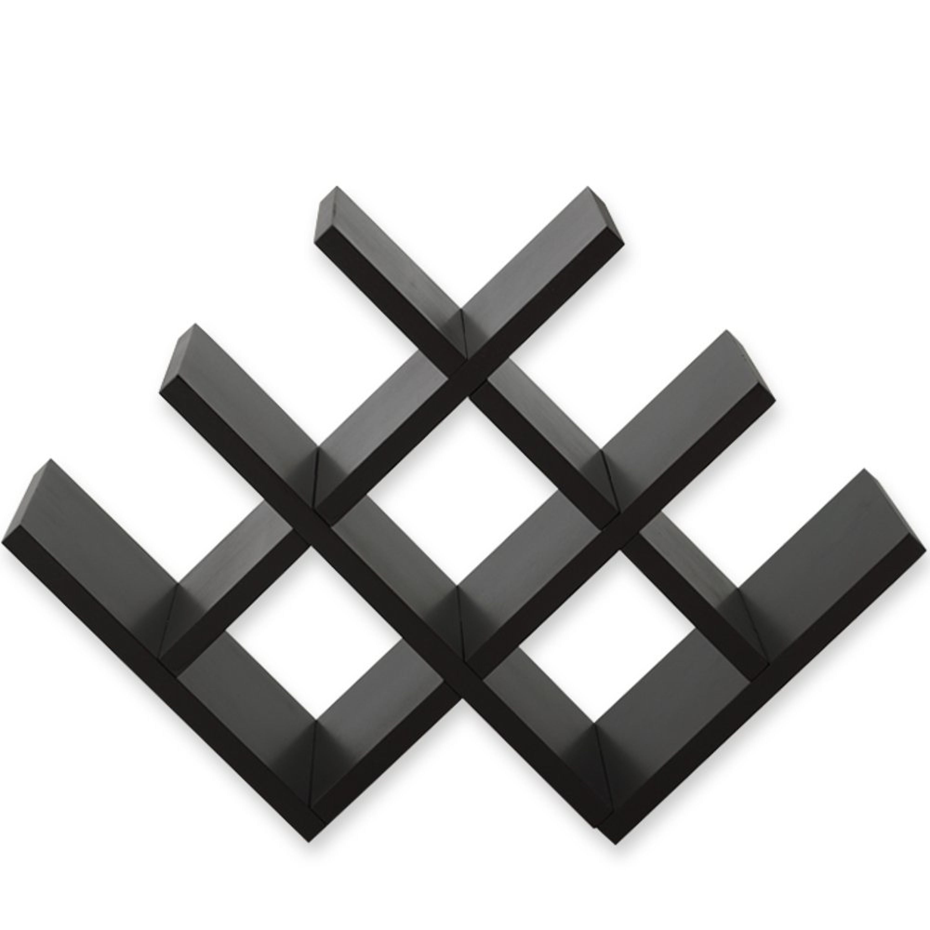 Kamenstein 8Bottle Butterfly Wine Rack in Dark Brown