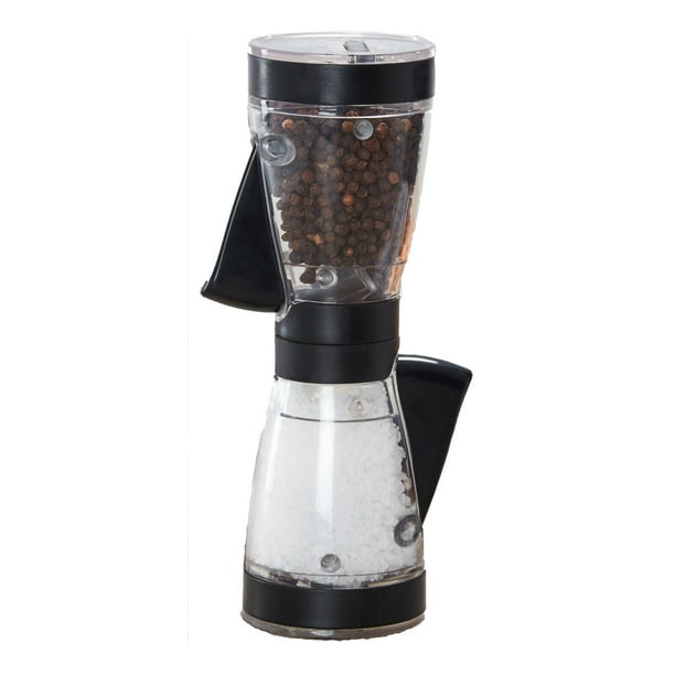 Kamenstein Filled Dual Salt and Pepper Grinder in Black