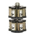 thumbnail image 1 of Kamenstein Madison 12-Jar Revolving Countertop Spice Rack Organizer with Free Spice Refills for 5 Years, Black, 1 of 3