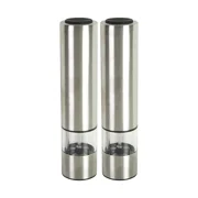 Kamenstein Battery Operated Stainless Steel Salt and Pepper Grinder Set of Two