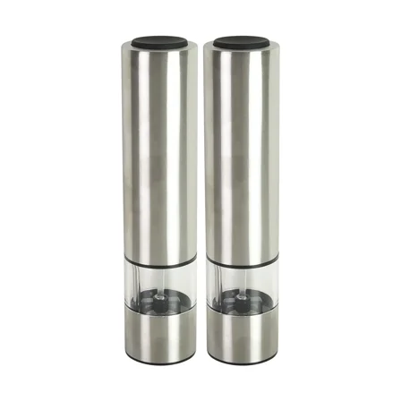 Kamenstein Electric Stainless Steel Salt and Pepper Grinder Set of 2