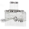 thumbnail image 1 of Kamenstein Sets of 12 3-ounce Empty Glass/Stainless Steel Lid Jars, 1 of 10