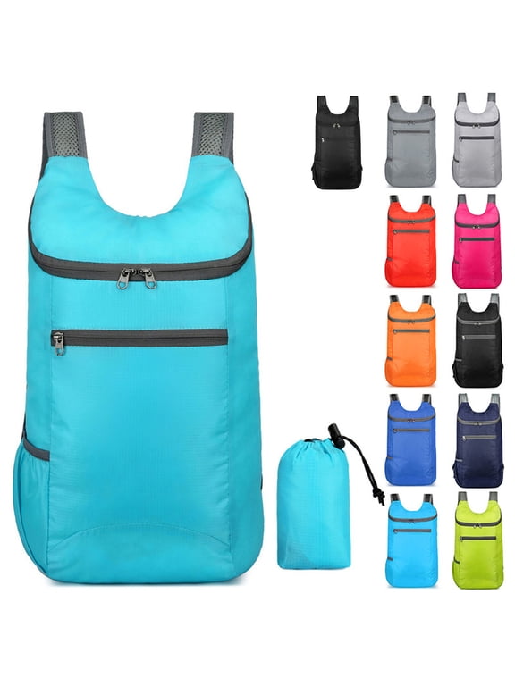 Lightweight Foldable Travel Backpack Packable Waterproof Sports Daypack Portable Shoulder Bag for Hiking Camping Walking Outdoor Activities Short Trips Shopping