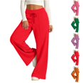 thumbnail image 1 of Kamentoy Sweatpants Women Baggy Oversized Essentials Slacks Wide Leg Pants with Pockets for Exercise Hiking, 1 of 9