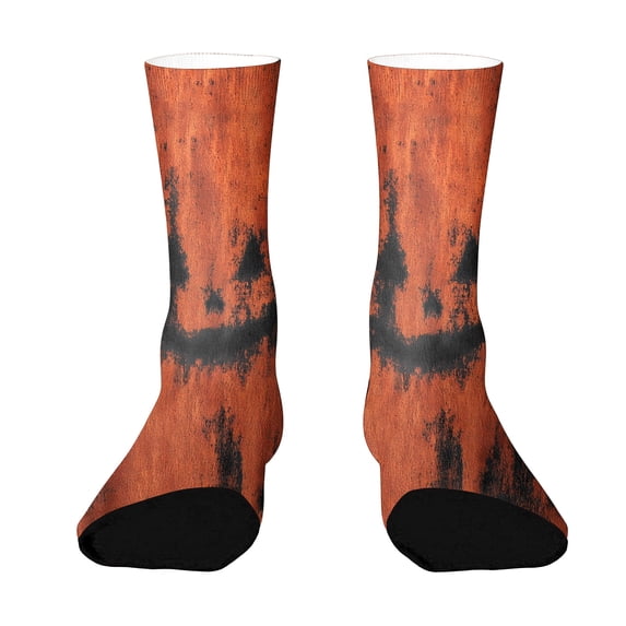 Kamentoy Unisex Breathable Comfortable Fit Mid-Calf Socks with Halloween Print for Men and Women