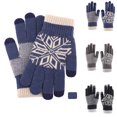 thumbnail image 1 of Kamentoy Winter Gloves - Women's Winter Gloves, Warm Touchscreen gloves Women Men, Knit gloves for Cold Weather, 1 of 4
