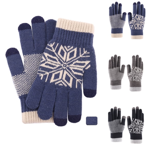 Kamentoy Winter Gloves - Women's Winter Gloves, Warm Touchscreen gloves Women Men, Knit gloves for Cold Weather