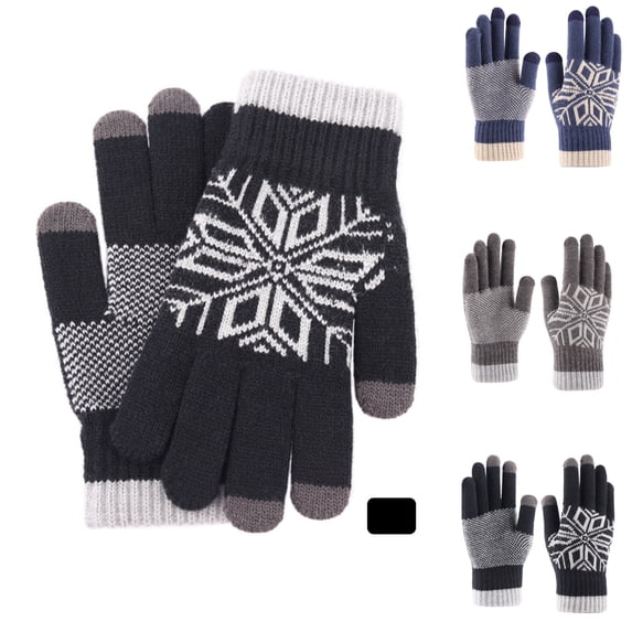 Kamentoy Winter Gloves - Women's Winter Gloves, Warm Touchscreen gloves Women Men, Knit gloves for Cold Weather