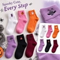 thumbnail image 1 of Kamentoy Women Halloween Crew Mid Calf Socks Soft Breathable Comfortable Autumn Fall Casual Holiday Festival Themed Socks, 1 of 6