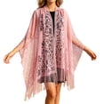 thumbnail image 1 of Kamentoy Women'S Shawls And Wraps For Evening Dresses Women Hollow Lace Fringe Shawl Lightweight Open Knit Cape Cover Up Breathable Beach Vacation, 1 of 4