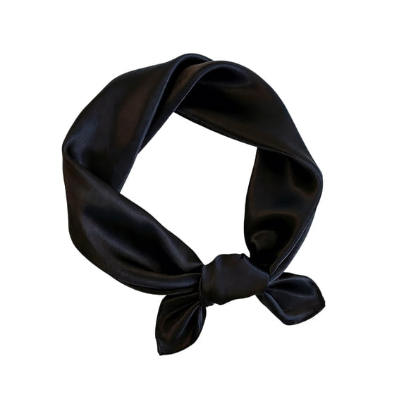 Kamentoy Women Satin Small Square Scarf Lightweight Wrap Handbag Ribbon Elegant Layering Accessory Travel Fashion Scarf For Women