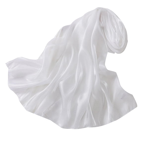 Kamentoy Women Scarf Lightweight Glossy Sheer Wrap Elegant Solid Color Shoulder Shawl Formal Daily Layering Accessory Soft Neck Cover Up For Ladies Evening Party
