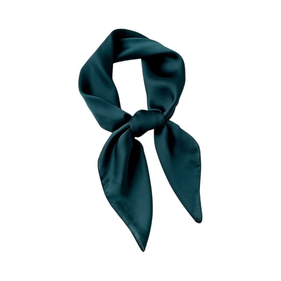 Kamentoy Women Square Neck Scarf Soft Satin Bandana Elegant Neck Wrap Hair Tie Headband Versatile Daily Fashion Accessory For Ladies Outdoor Travel Matching