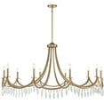 thumbnail image 1 of Kameron 10-Light Chandelier in Warm Brass, 1 of 6