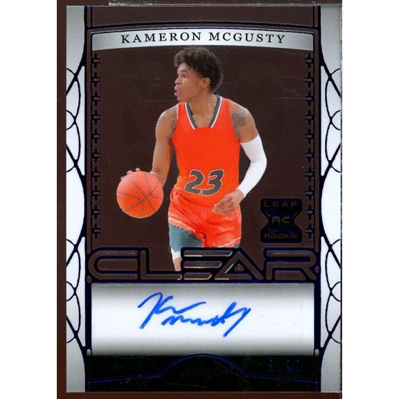 Kameron McGusty AU Rookie Card 2023 Leaf Trinity Clear #CA-KMG