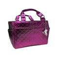 thumbnail image 1 of Kami-So Ice Skating Rink Tote (Metal Fuchsia) with White Crystal Skate Keychain, 1 of 1