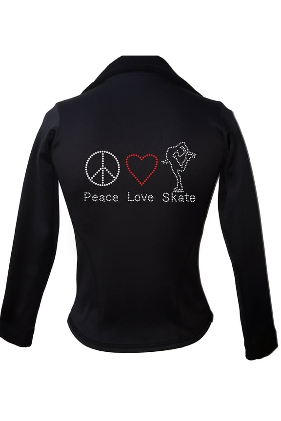 Kami-So Polartec Ice Skating Jacket - Peace Love Skate 2
