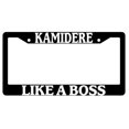 thumbnail image 1 of Kamidere Like A Boss Black Plastic License Plate Frame, 1 of 1