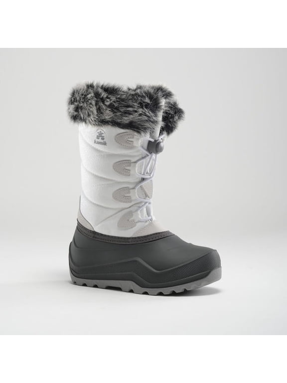 Kid's Snowangel Insulated Waterproof Winter Boot White/Black Sole - NF4442-WHB