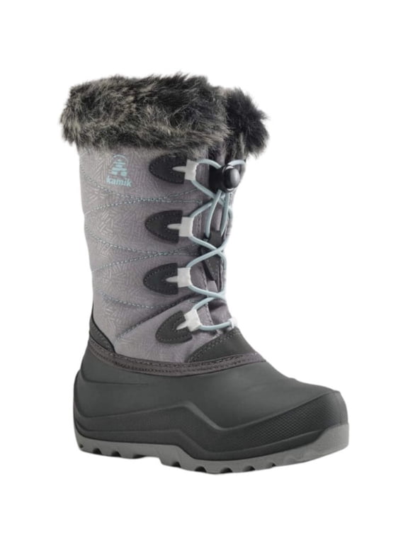 Kamik Kid's Snowangel Insulated Waterproof Winter Boot Charcoal - NF4442-CH2