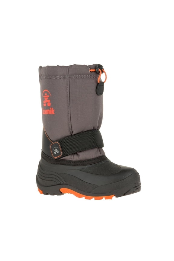 Rocket Pac Boots for Kids - Charcoal/Flame - 5 Kids