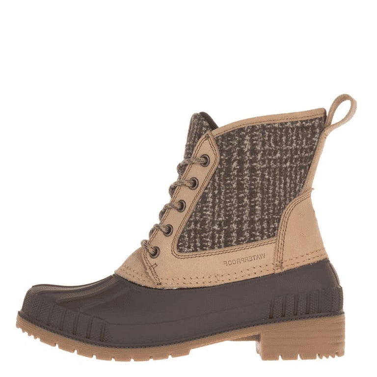 Kamik Black & Brown Duck Boots Kamik Brown Leather Duck Boots Thinsulate Insulation  main image 3