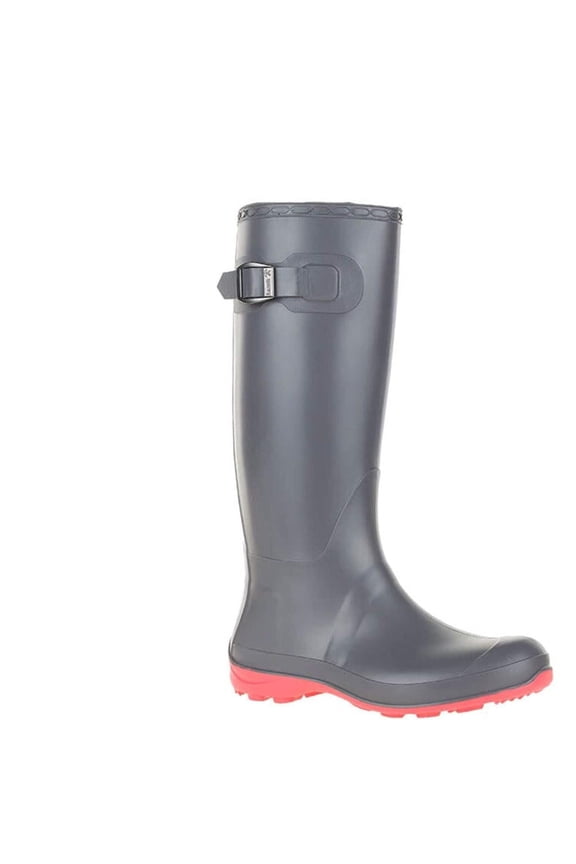 Women's Olivia Charcoal Knee-High Rubber Rain Boot - 6M