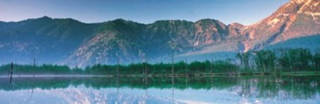 Kamikouch Taisho-Ike Nagano Japan Canvas Art - Panoramic Images (18 x 6)