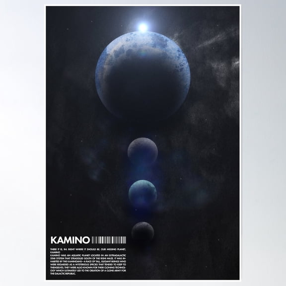 Kamino Poster Poster Wall Art, Modern Wall Decor, 16x24 UNFRAMED