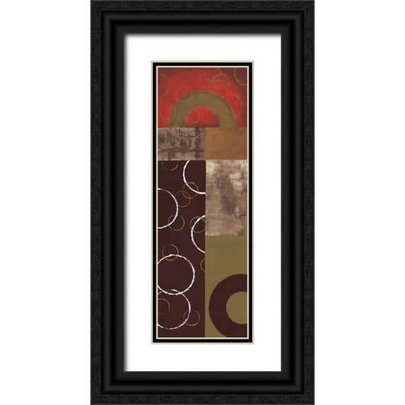 Kaminsky, Earl 13x32 Black Ornate Wood Framed with Double Matting Museum Art Print Titled - Mix n Match I