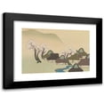 thumbnail image 1 of Kamisaka Sekka 24x17 Black Modern Framed Museum Art Print Titled - Farming Village in Spring (Harudenka) (1909-1910), 1 of 5