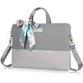 thumbnail image 1 of Kamlui Laptop Bag 13 Inch for Women Carrying Leather Waterproof Tote Briefcase Teacher Stitch Fashion Slim Sleeve 13.3 Computer Case, 1 of 9