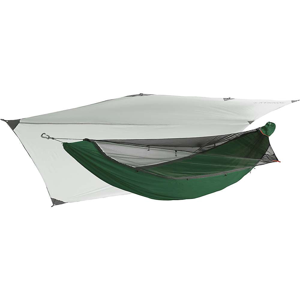 Pine Green Nylon All-Season Hammock Tent with Mosquito Net