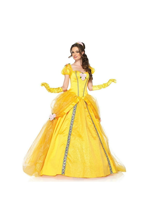Phenas Belle Dress Beauty and Beast Costume for Women Belle Cosplay Princess Dress Up Clothes Halloween