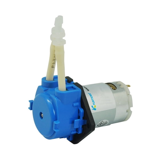 Kamoer Peristaltic Pump Aquarium Liquid Water Pump Flow Adjustable 5.2-90ml/min 24V Dosing Pump for DIY Aquarium Lab Chemical Analysis Dosing Additives 2.5mm ID x 4.5mm OD NKP-DA-B08B