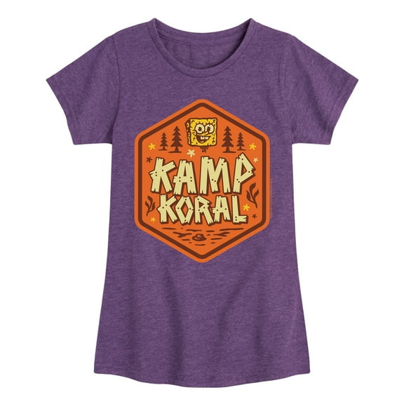 Kamp Koral - Kamp Koral Badge - Toddler & Youth Girls Short Sleeve Graphic T-Shirt