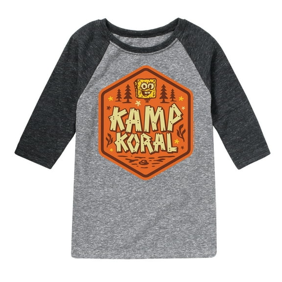 Kamp Koral - Kamp Koral Badge - Toddler & Youth Raglan Graphic T-Shirt