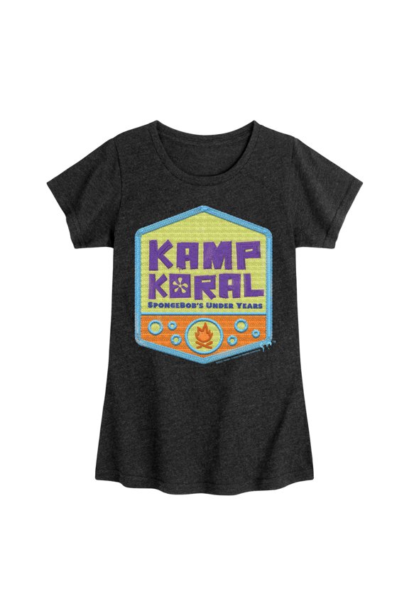 Kamp Koral - Kamp Koral Logo Badge - Toddler & Youth Girls Short Sleeve Graphic T-Shirt