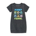 thumbnail image 1 of Kamp Koral - Kamp Koral Patches - Toddler & Youth Girls Fleece Dress, 1 of 5