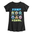 thumbnail image 1 of Kamp Koral - Kamp Koral Patches - Toddler & Youth Girls Short Sleeve Graphic T-Shirt, 1 of 6