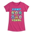 thumbnail image 1 of Kamp Koral - Kamp Koral Patches - Toddler & Youth Girls Short Sleeve Graphic T-Shirt, 1 of 6