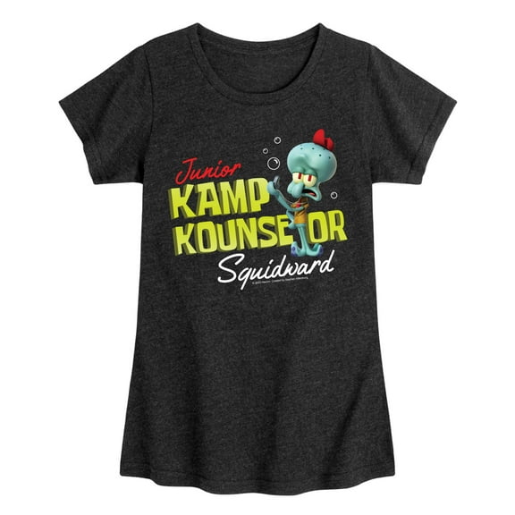 Kamp Koral - Kamp Kounselor Squidward - Toddler & Youth Girls Short Sleeve Graphic T-Shirt