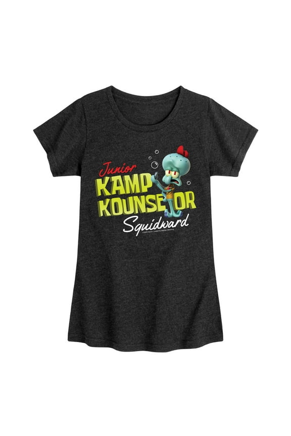 Kamp Koral - Kamp Kounselor Squidward - Toddler & Youth Girls Short Sleeve Graphic T-Shirt