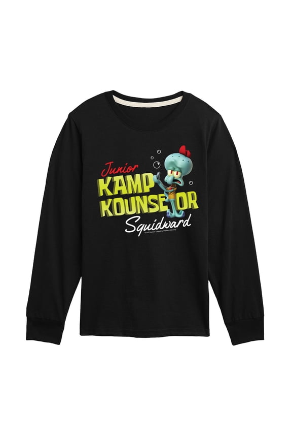 Kamp Koral - Kamp Kounselor Squidward - Toddler & Youth Long Sleeve Graphic T-Shirt