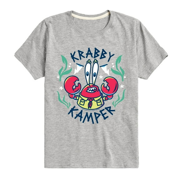 Spongebob Squarepants - Kamp Koral Krabby Kamper - Youth Short Sleeve Graphic T-Shirt