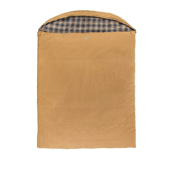 Kamp-Rite Double Wide Cotton Canvas 58 x 82 inch 10 Degree Sleeping Bag